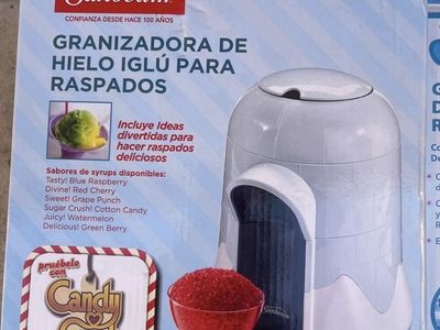 Sunbeam Igloo Ice Shaver Snow Cone Maker Machine - Create Delicious Shaved Ice Desserts