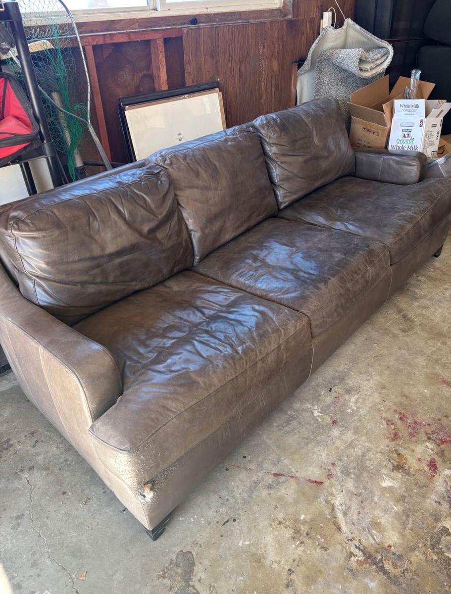 Leather couch