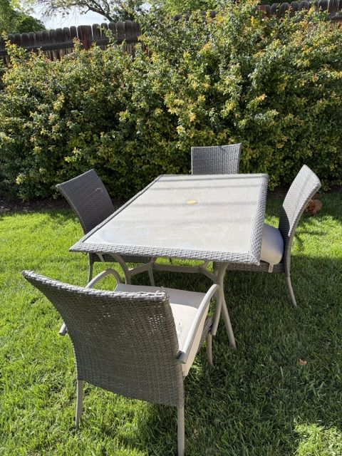 Outdoor patio dining set