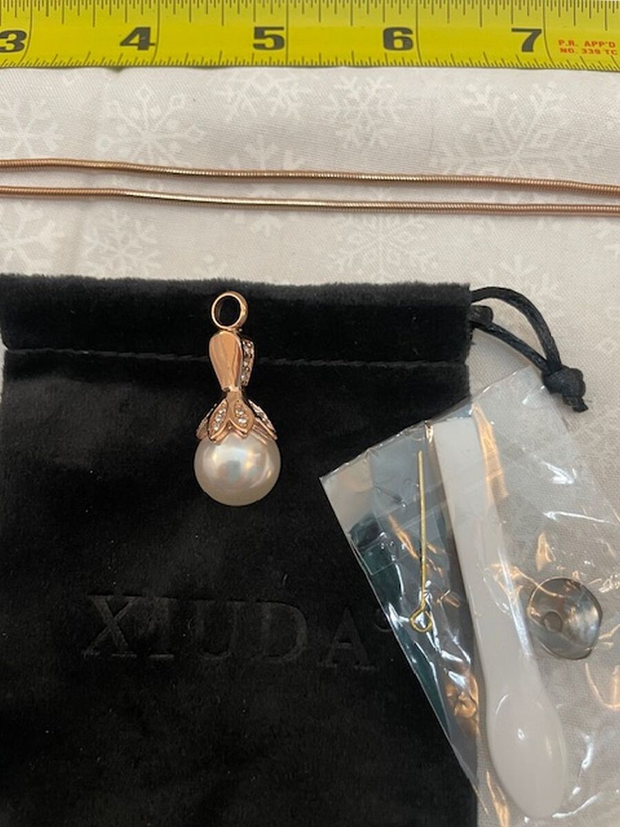 Pearl Urn Necklace for Human Ashes Memorial Cremation Jewelry Necklaces Stainless Steel