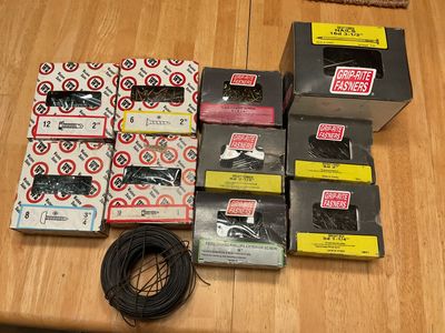 10 Boxes Misc. Nails,Screws and Such