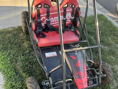 Coleman Powersports KT196 196cc 2-Seat Gas-Powered Go-Kart with Front & Rear Suspension