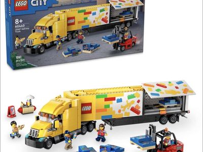 Yellow Delivery Truck Lego