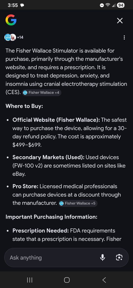 Fisher wallace  electrical stimulator