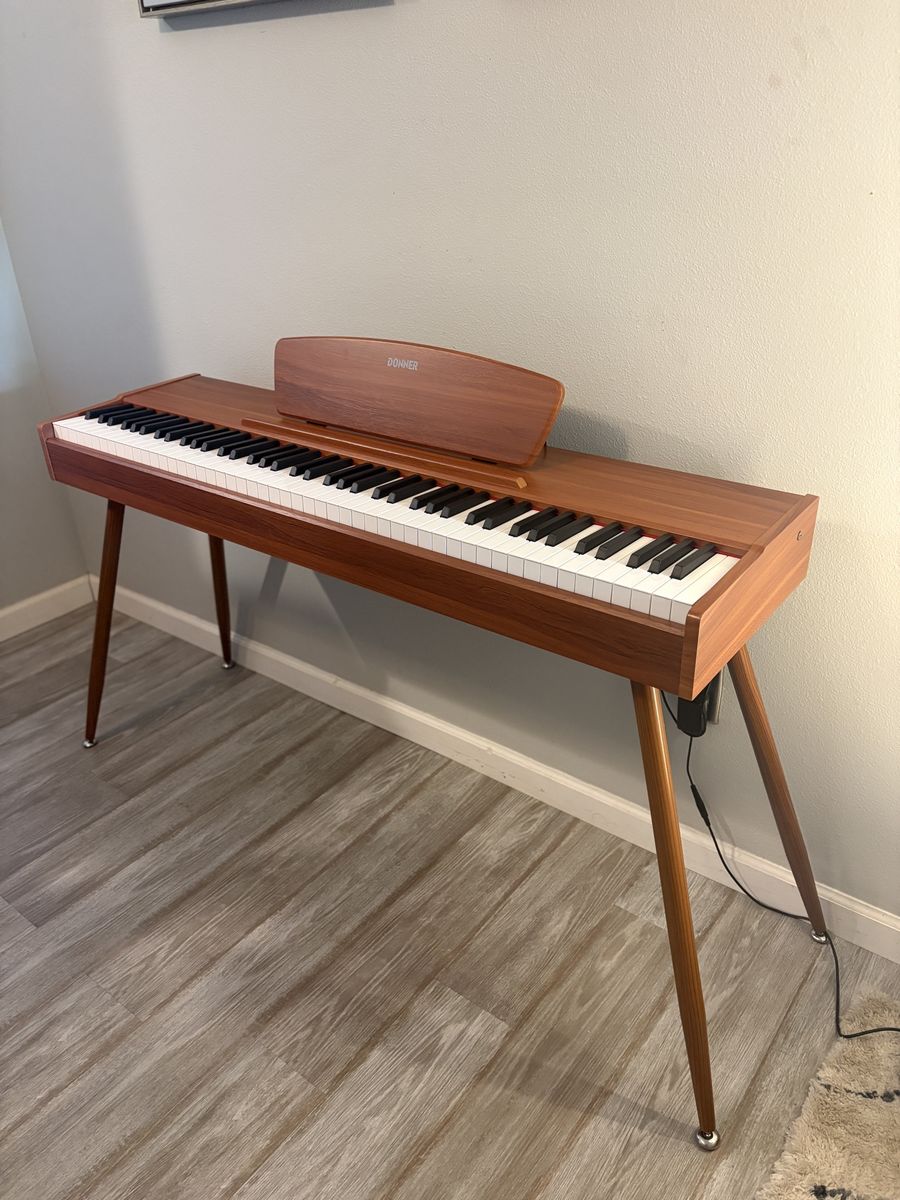 Donner DDP-80 Full Weighted 88-Key Digital Piano – Beautiful Wood Finish