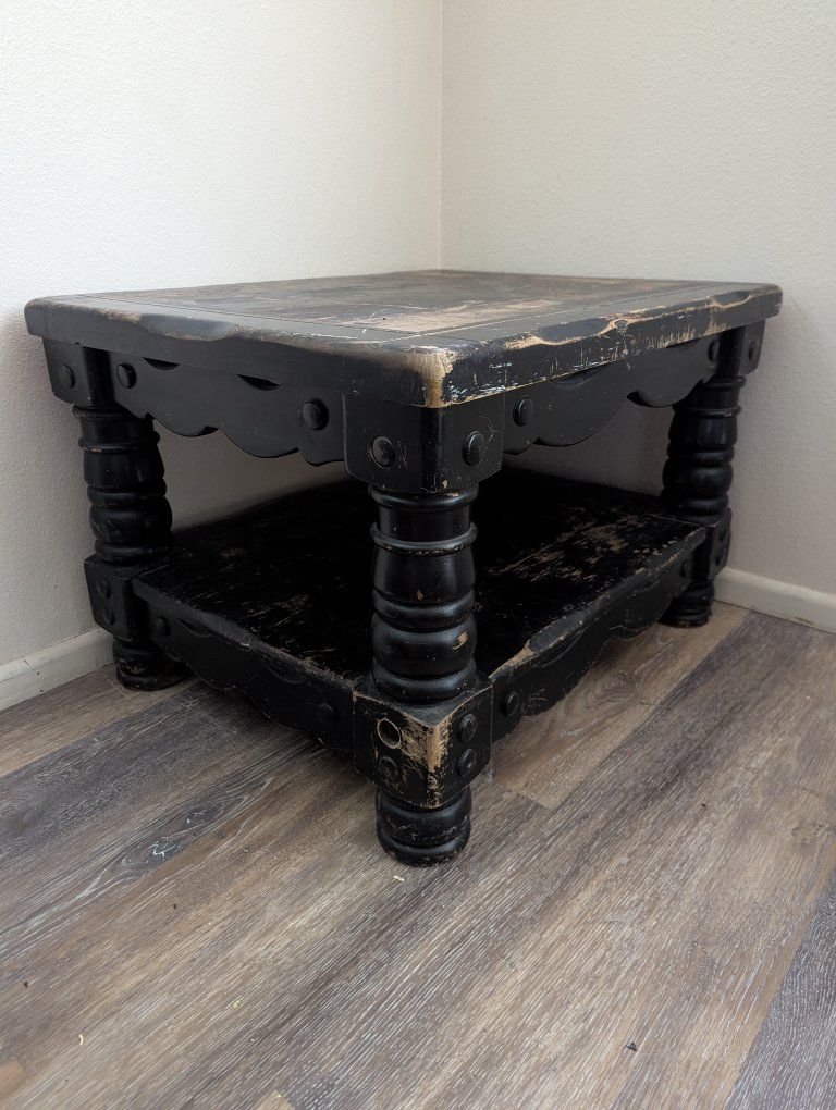 Antique distressed 100% hard wood coffee table