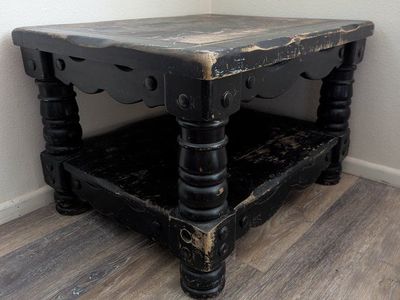 Antique distressed 100% hard wood coffee table