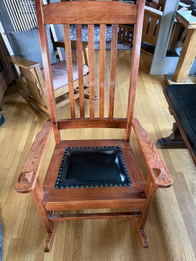 Mission/Craftsman Solid Wood Rocker