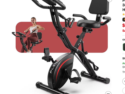 Brand New Folding Exercise Bike, 5 IN 1 Stationary Bikes for Home, 330LB Weight Capacity