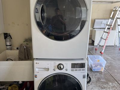 LG Front-Load Washer & Electric Dryer Set – Steam – White