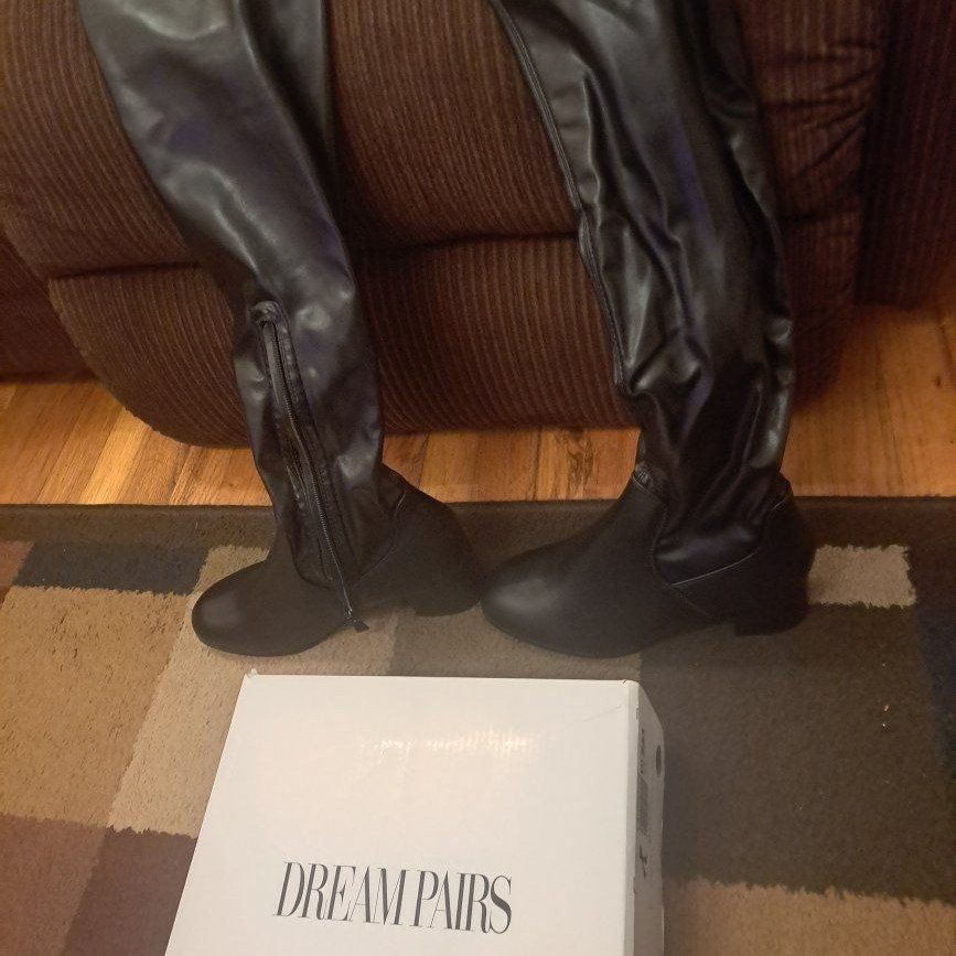 Brand new Dream Pairs black thigh high boots