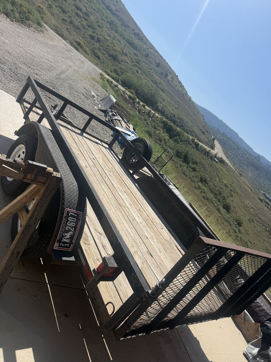 2017 Trailer Place Tandem Axle Utility Trailer - 7000 lb GVWR with Fold-Down Ramp Gate