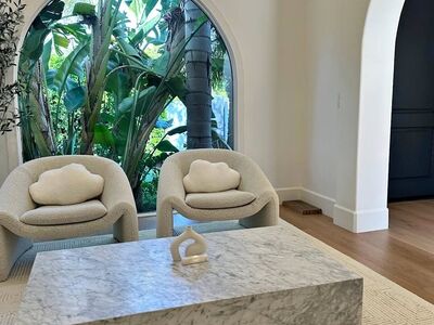 Restoration Hardware - White Marble Coffee Table