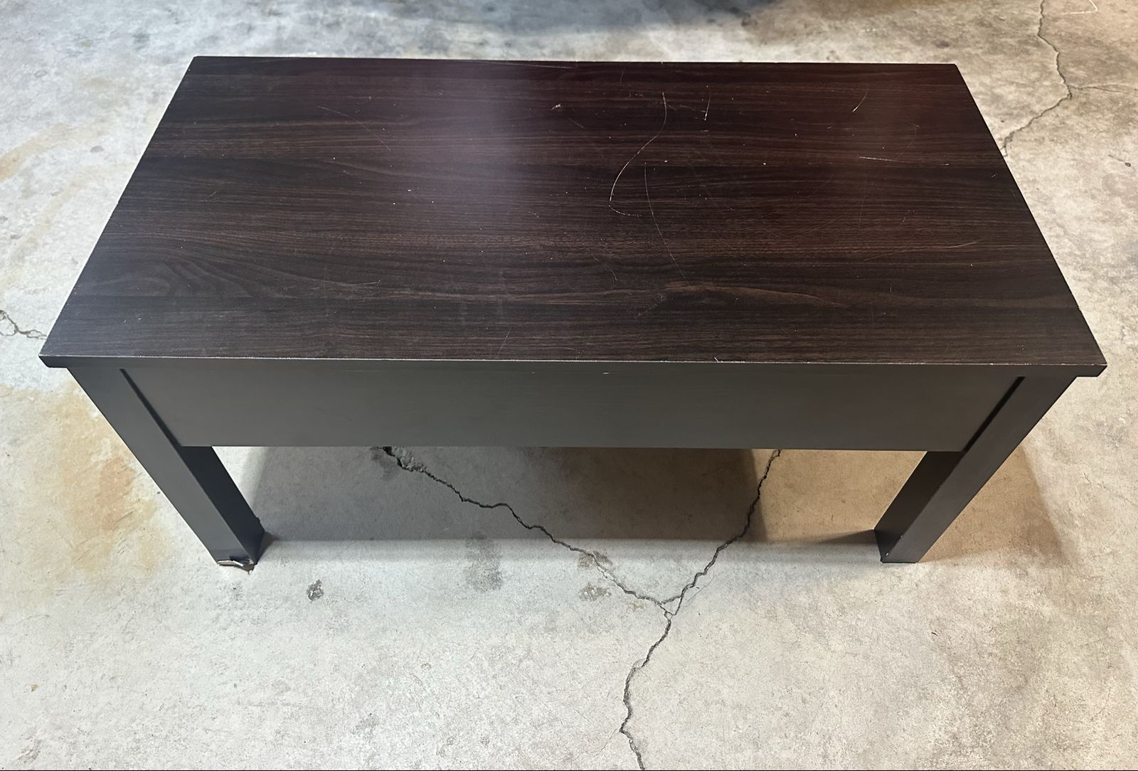 Black Coffee Table with Lift-Top Hidden Storage
