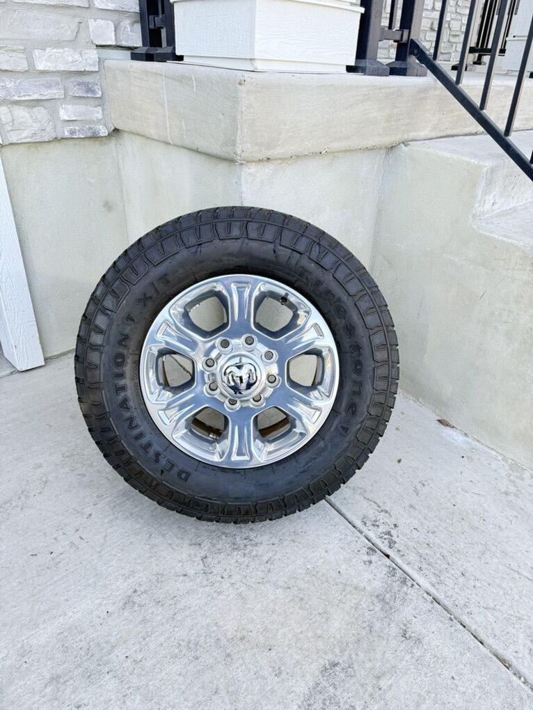 Dodge Ram 3500 Rims and Tires 275/70R18  Firestone