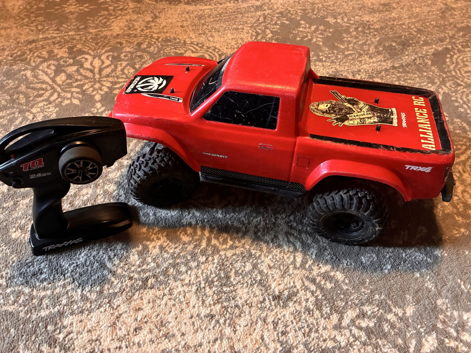 Traxxas TRX-4 Sport RC Crawler Red Truck with TQ 2.4GHz Transmitter