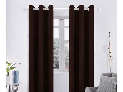 Pickluc Blackout Curtains 84” Brown