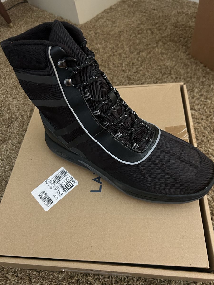Lands' End Men's Action Boot Winter Snow Boots Black Size 12