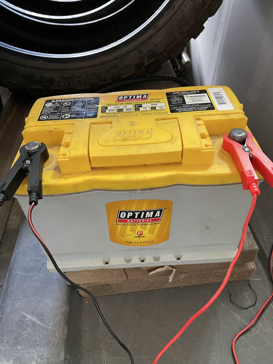 Optima Yellowtop DH6 7048-148 12V Deep Cycle/Starting AGM Battery - 800 CCA