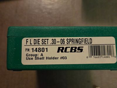 RCBS F.L. Die Set .30-06 Springfield P/N 14801