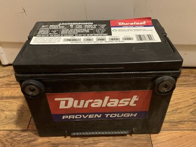 Automotive battery group 78 Autozone Duralast 78-DL