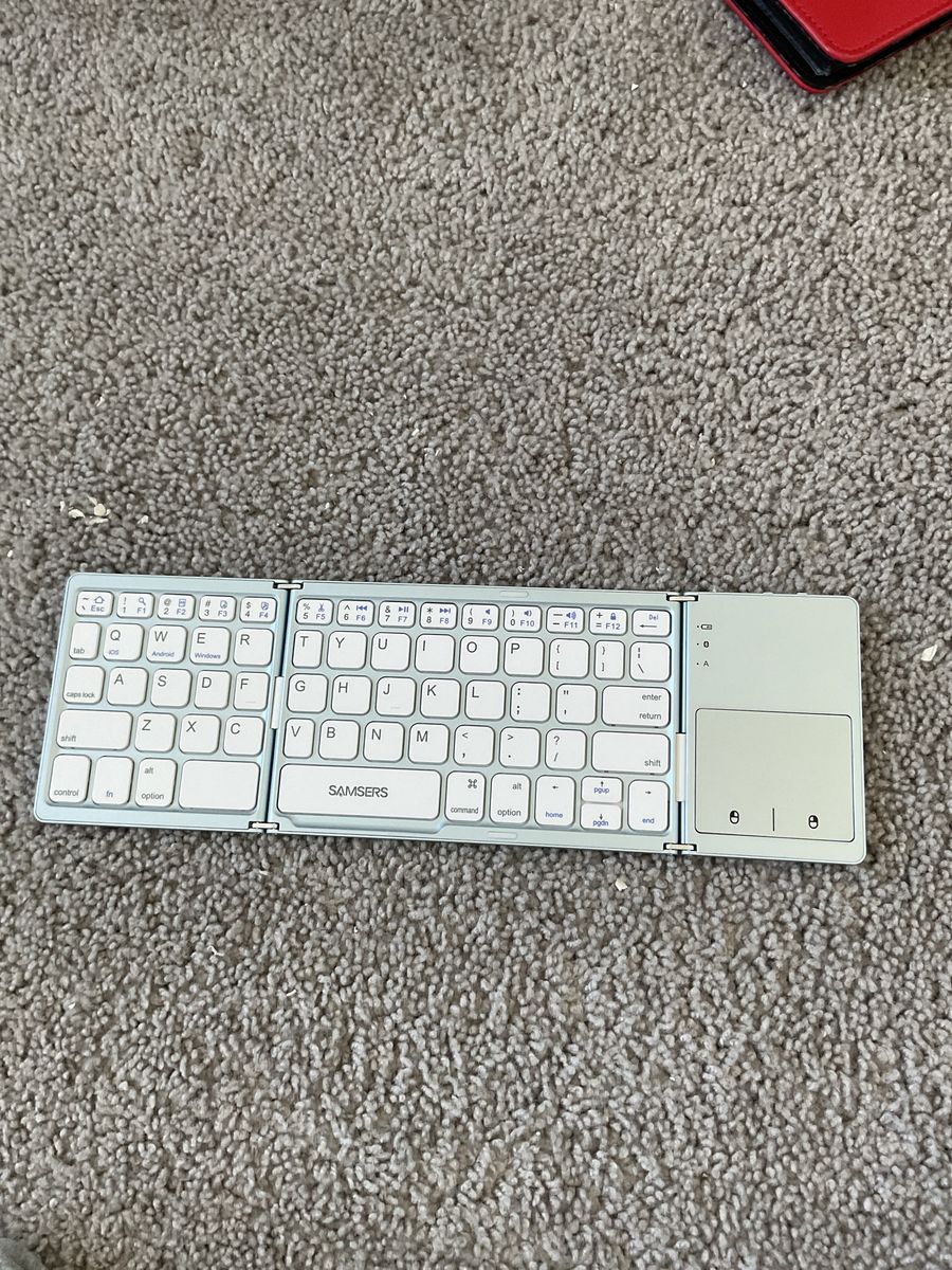 Samsers Foldable Wireless Bluetooth Keyboard with Trackpad