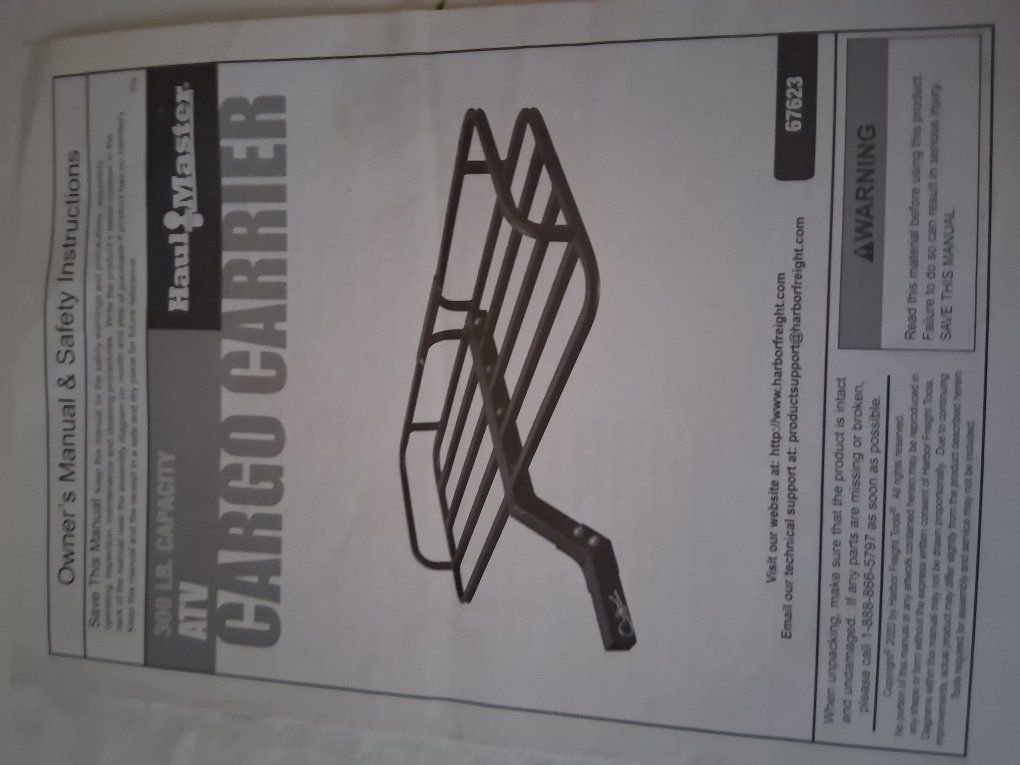 Haul Master 300 lb. Capacity Cargo Carri er