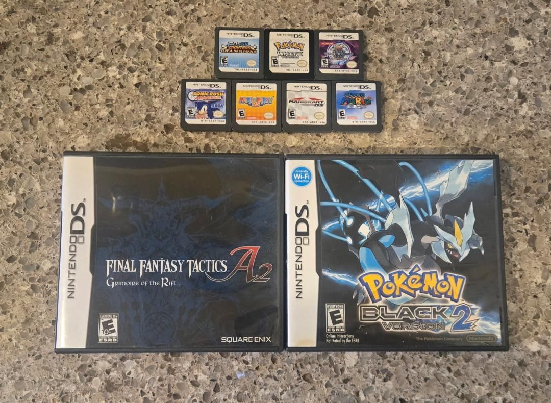 Nintendo Ds game bundle including PokeMon Black 2! trades considered!