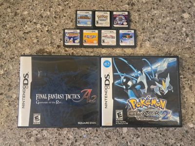 Nintendo Ds game bundle including PokeMon Black 2! trades considered!