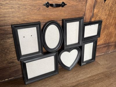 7 Frame Collage Black Photo Frame for 5x7 and 4x6