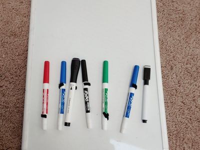 white board and markers