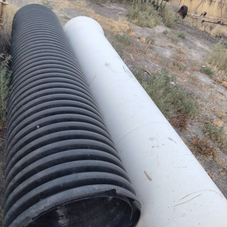Large 24 inch Drainage Culvert Pipes - Smooth PVC & Corrugated ADS Plastic