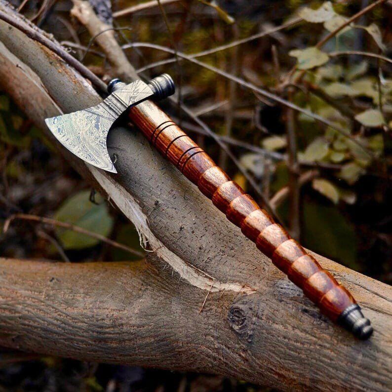 Damascus Steel Tomahawk Axe