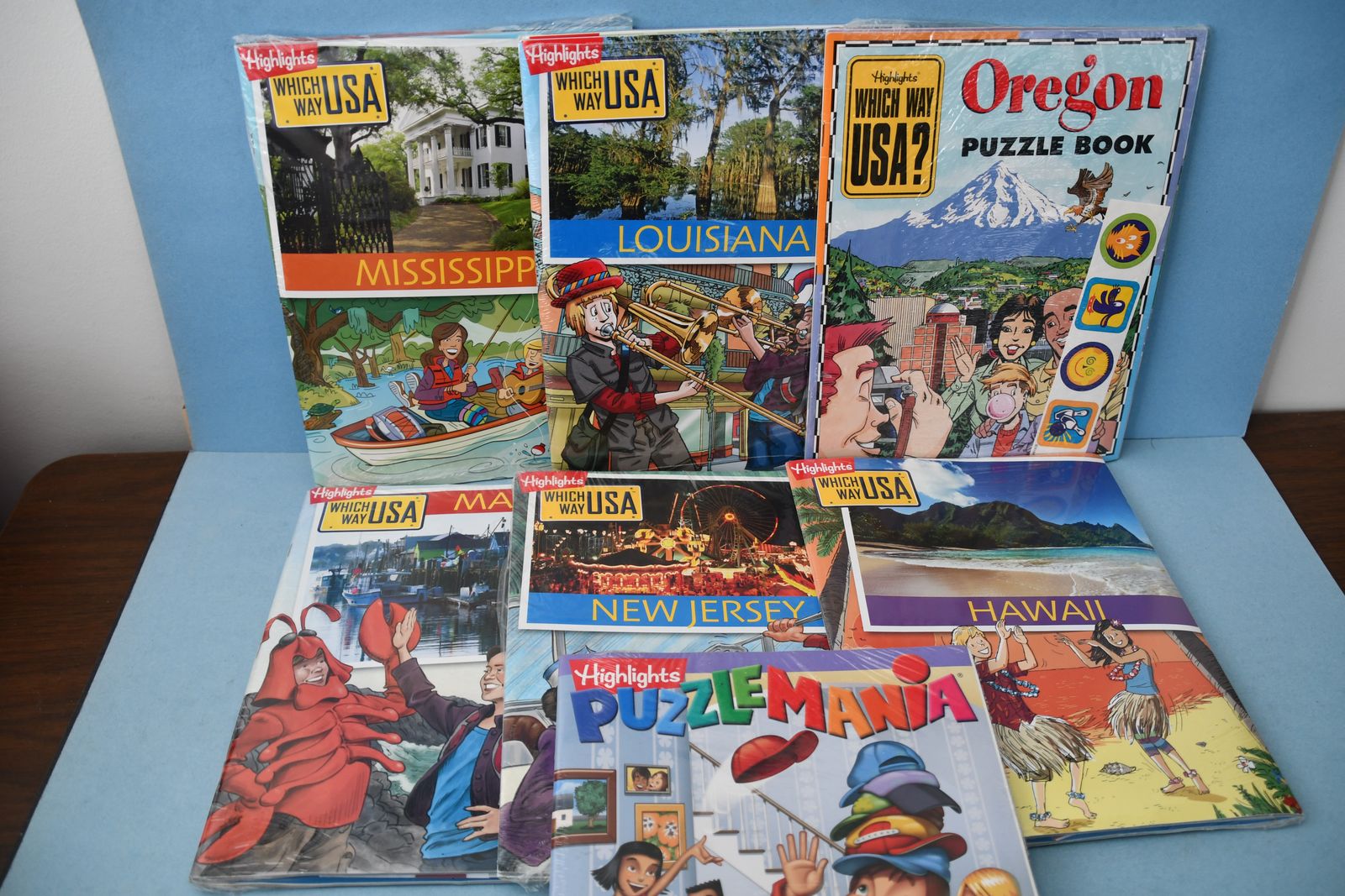 14 NEW HIGHLIGHTS "WHICH WAY USA" & "PUZZLEMANIA" MAGAZINES ~ LEARN ABOUT STATES