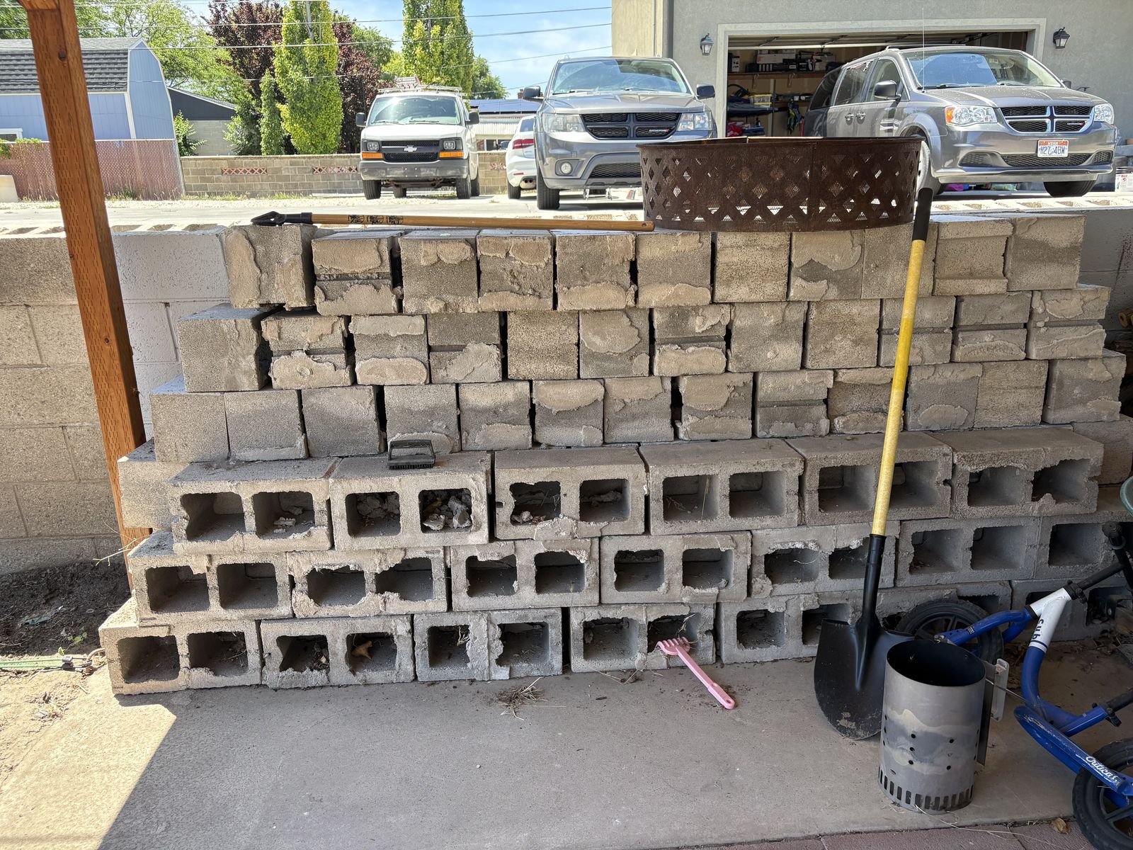 Assorted Used Concrete Cinder Blocks / Masonry Blocks