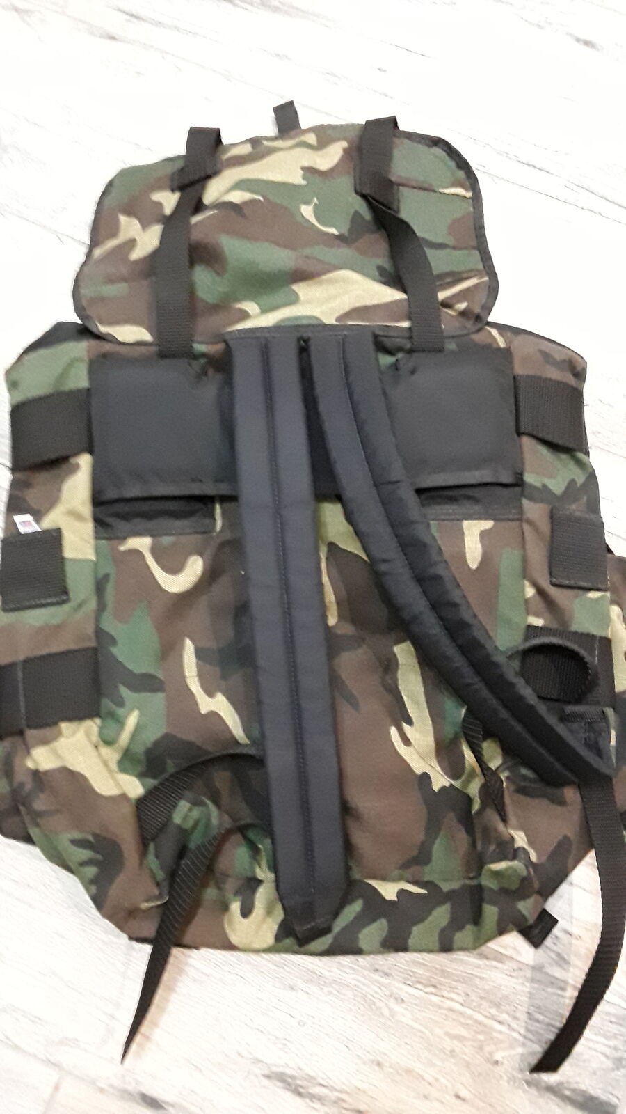 Woodland Camo  backpack--rugged & versatile
