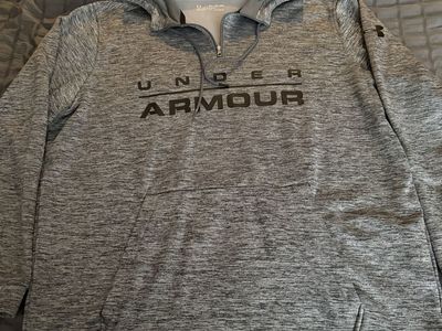 Under Armour Men's ColdGear Hoodie - Size 2XL/2TG/EEG, Gray, Loose Fit, Quarter-Zip Pullover
