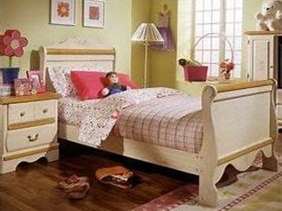 Princess bed with matching night stand