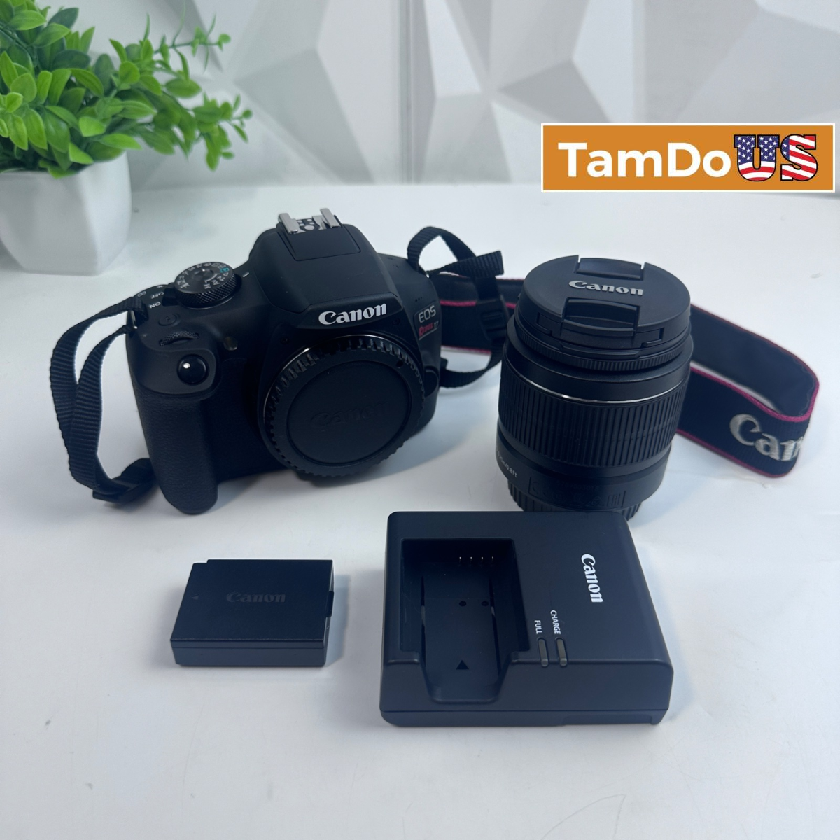 Canon EOS Rebel T7 DSLR Camera with EF-S 18-55mm IS II Lens Kit
