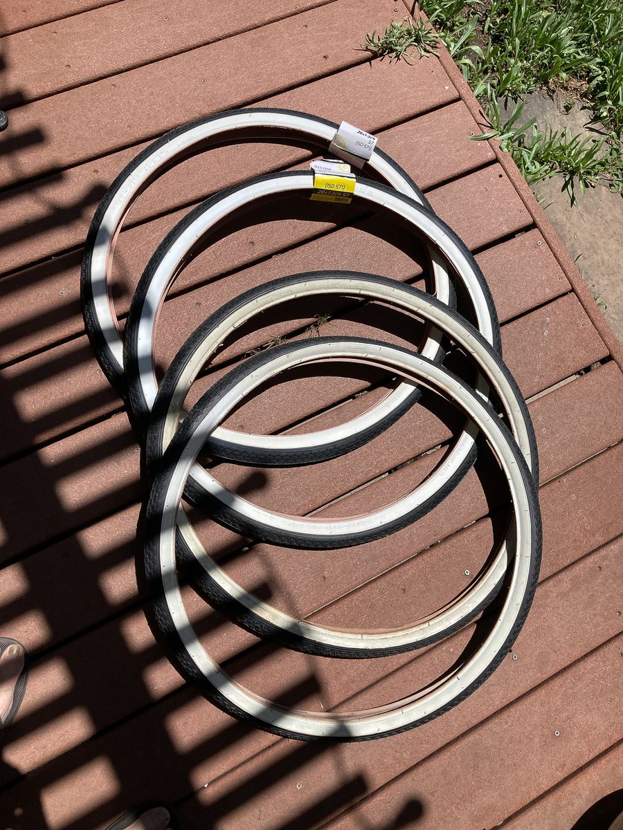 Four tires for vintage Schwinn 26" bicycles