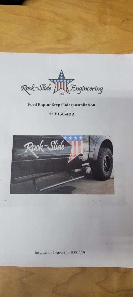 F-150 rock slider power steps