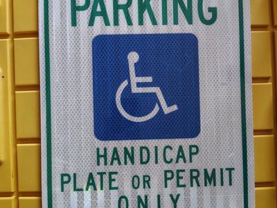 Handicap Reserved Parking Sign A.R.S. Sec. 28-884 Set of 2
