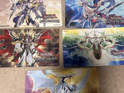 Yu-Gi-Oh! Official Playmat Lot - Duelist Nexus, Age of Overlord, Doom of Dimensions & More (7 Total)