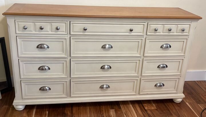 Beautiful Dresser + Mirror Set — $200