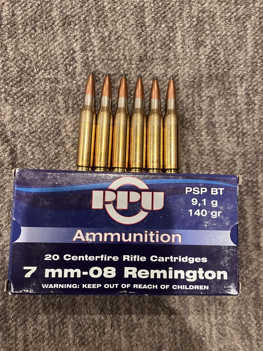 7MM-08 Ammo 26 Factory Rounds