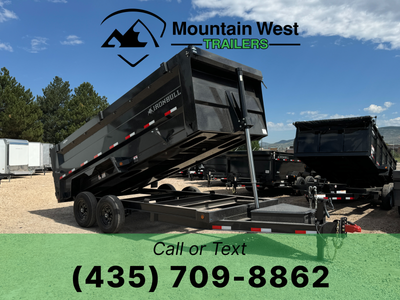 2026 Iron Bull 7X16-14.9K Telescopic Dump Trailer w/ 4ft Sides