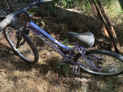 Huffy 24" Rock Creek Mountain Bike, Fits Riders 58” - 70”, Purple