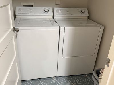 Maytag White Top-Load Washer & Dryer Set - Commercial Quality, Quiet Series