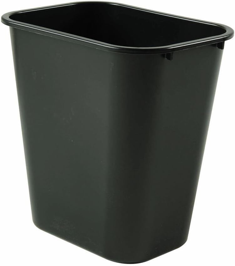 Rubbermaid 295600BLA Wastebasket, 28-1/8-Quart,