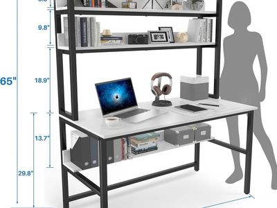 Like New Desk With Shelves